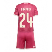 Camiseta Real Madrid Denzel Dumfries #24 Tercera Equipación Replica 2026-27 para niños mangas cortas (+ Pantalones cortos)